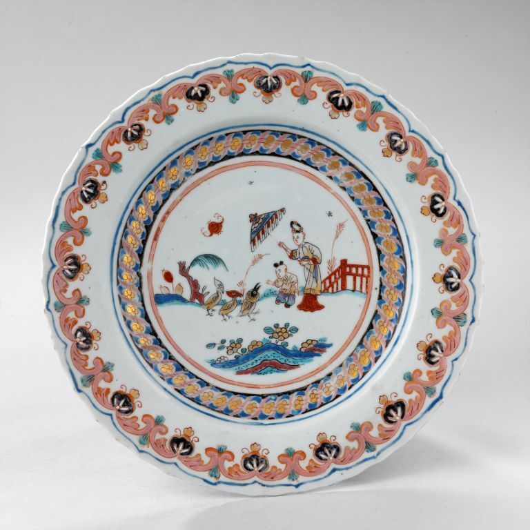 Tafelbord met de parasoldames